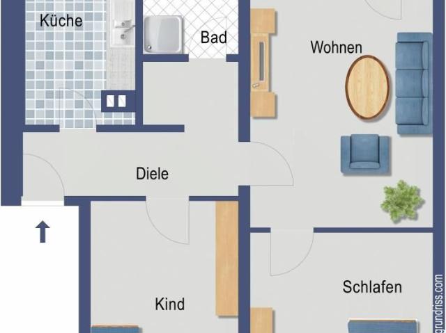 vermietete Wohnung mit Balkon provisionsfreier Verkauf
