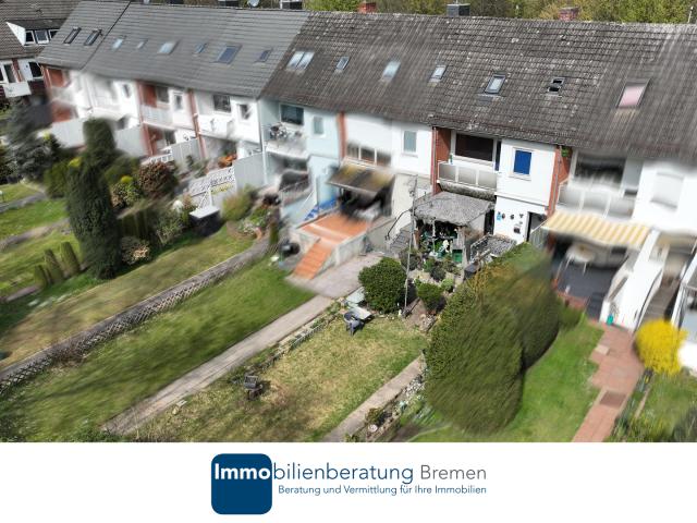 Vermietetes Reihenmittelhaus mit zwei Gärten