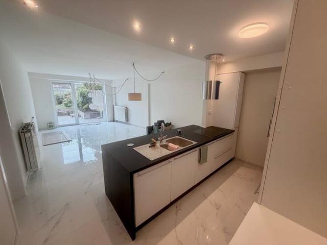 vernieuwd 2 slpk apt, moderne keuken, mooie tuin met terras