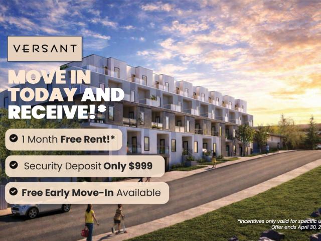 VERSANT LIVE ON THE RISE Unit 116: The Tortin: 1 Bed 1 Bath 1 Den [object Promise] for Rent