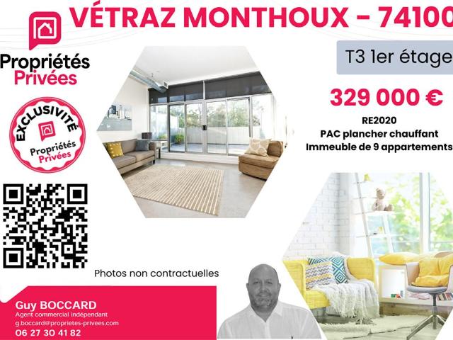 Vétraz Monthoux Vente Appartement 74
