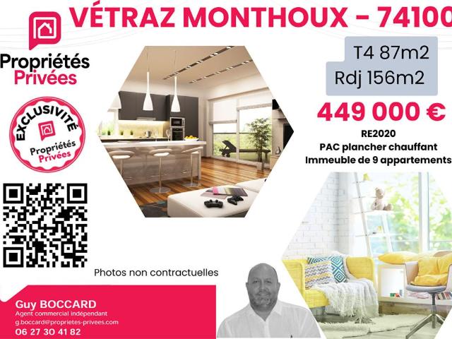 Vétraz Monthoux Vente Appartement 74