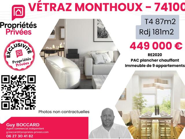Vétraz Monthoux Vente Appartement 74