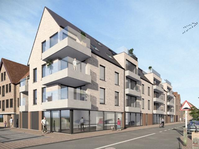 VEURNE: Nieuwbouwresidentie THE BRIDGE op enkele stappen van het bruisende centrum van Veurne, 17 appartementen met 2 of 3 slpks