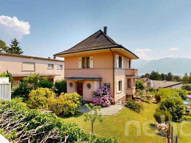 Vevey | Villa Art Déco avec jardin et vue Alpes