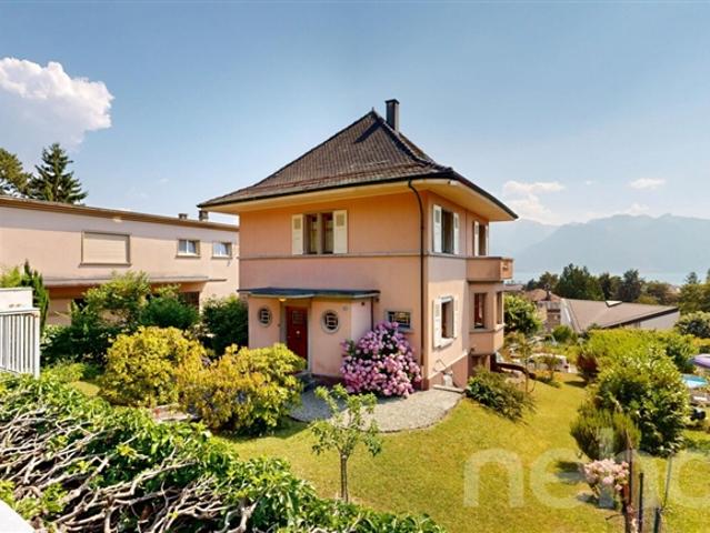 Vevey | Art déco Villa mit Garten und Blick auf die Alpen