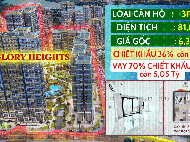 Vinhome Grand Park Căn Hộ 3PN 81M2 Còn 4.1 Tỷ, Vay 70% Miễn Gốc + Lãi + Phạt 48 Tháng