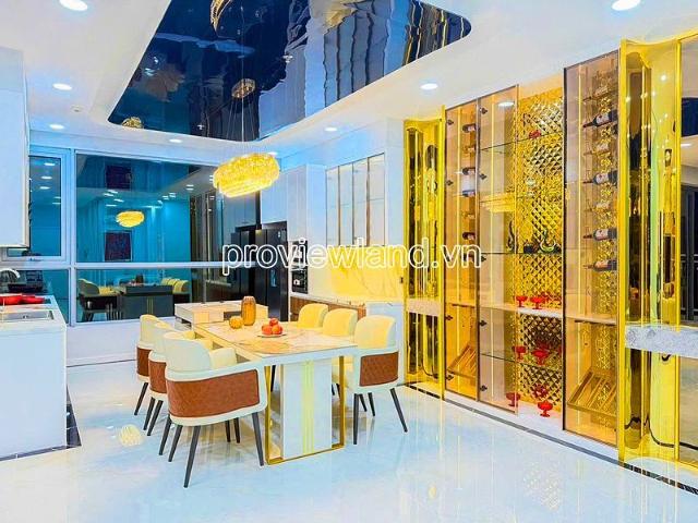 Vinhomes Central Park bán căn hộ Penthouse tháp Central 2 với 4 phòng ngủ nội thất sang trọng Sổ hồng