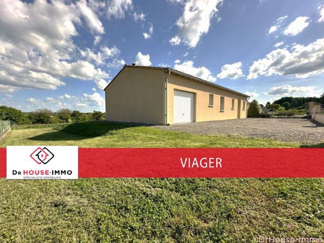 VIAGER* À VENDRE EN EXCLUSIVITÉ 16350 CHAMPAGNE MOUTON Maison neuve de plain pied, Dame 84 ans