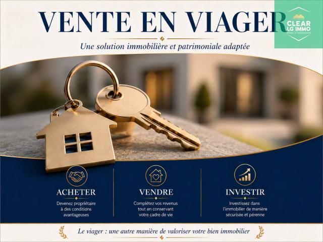 Viager libre sans bouquet, idéal primo accédant