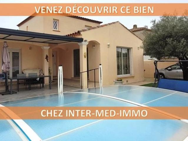 Vias village 34450 Élégante villa de 5 pièces avec piscine et garage – Prestations soignées