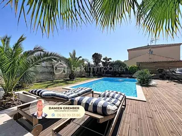 Vic la Gardiole 34110 Achat / Vente maison 5 pièces t5 piscine terrasse