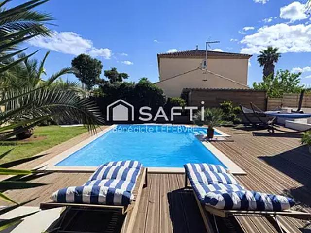 Vic la Gardiole 34110 Achat / Vente maison 6 pièces t6 piscine terrasse