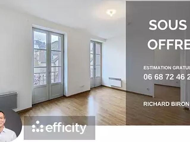 Vichy 03200 Achat / Vente appartement 2 pièces t2 cave balcon