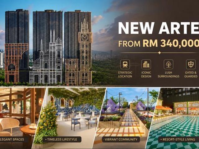 VIDEO HERE NEW ARTE beside 3 LRT stations WALKING DISTANCE