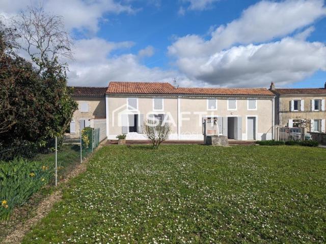 Vie de plain pied, 3 chambres +jardin + dépendances