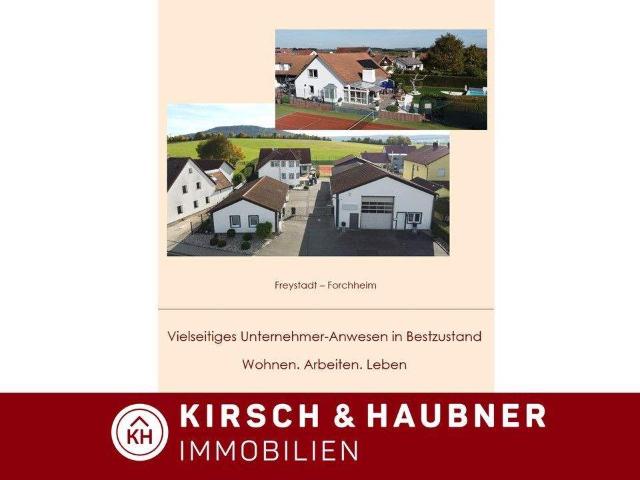 Vielseitiges Unternehmer Anwesen in Bestzustand! Wohnen. Arbeiten. Leben. Freystadt Forchheim