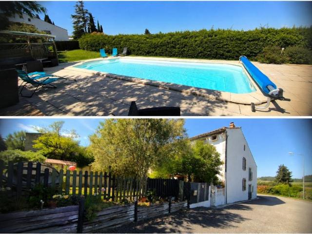 Vigneronne + Piscine+ Terrain + Garage + Gite 222m² Bellegarde du Razès