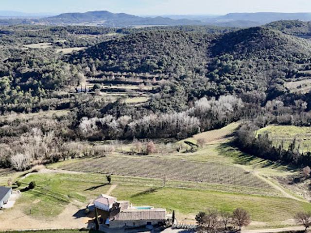 Vignoble avec piscine