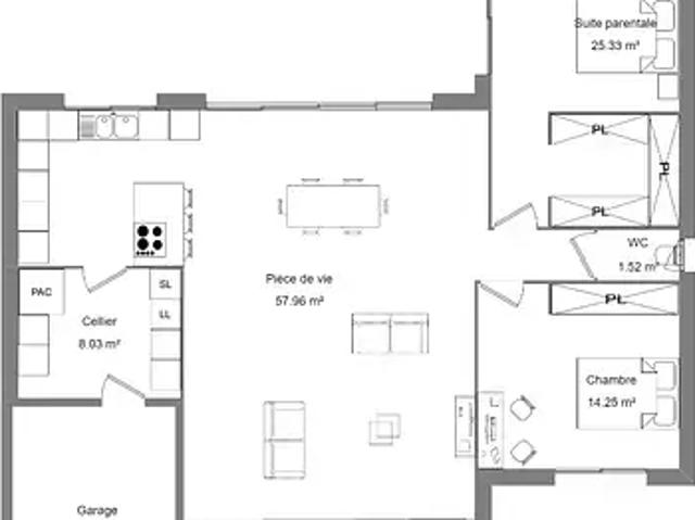 Vignoux sur Barangeon 18500 Programme neuf maison neuf à vendre 3 pièces