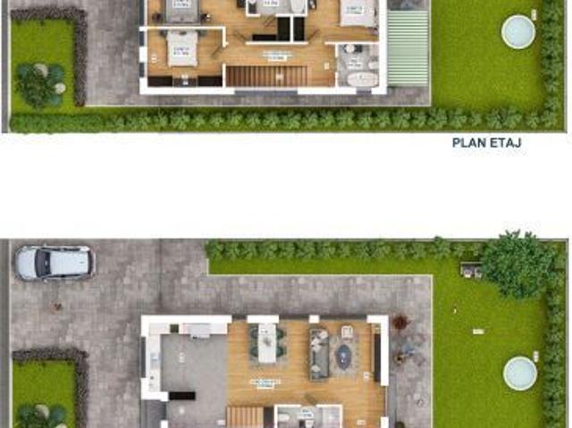 Vila etaj si pod depozitare. Ansamblu cu parc si gradinita privata
