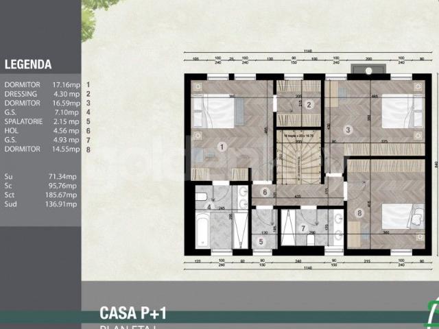 Vila individuala cu 2 locuri de parcare | ID:1095709