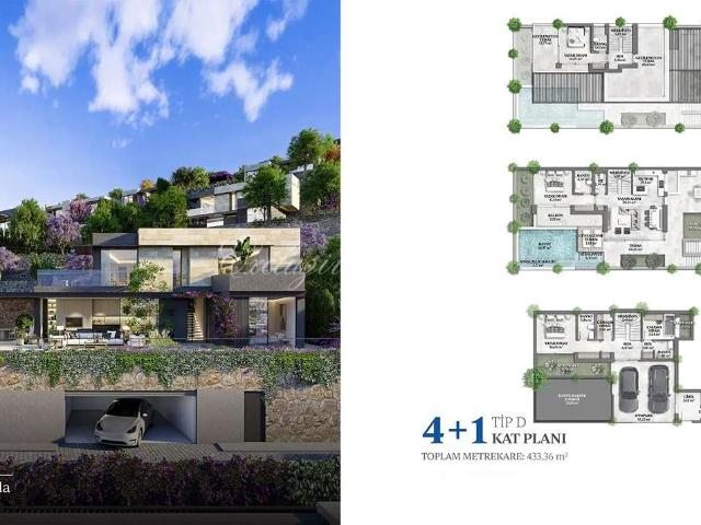 Villa 4+1 Bodrum, Muğla, Türkiye 217134