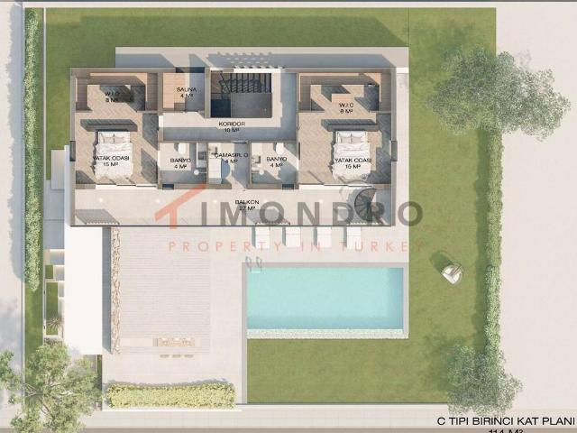 Villa 4+1 Esentepe, Girne, 152276