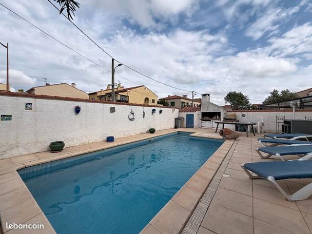 Villa 4 chambres avec piscine et jardin sans vis à vis à Pia