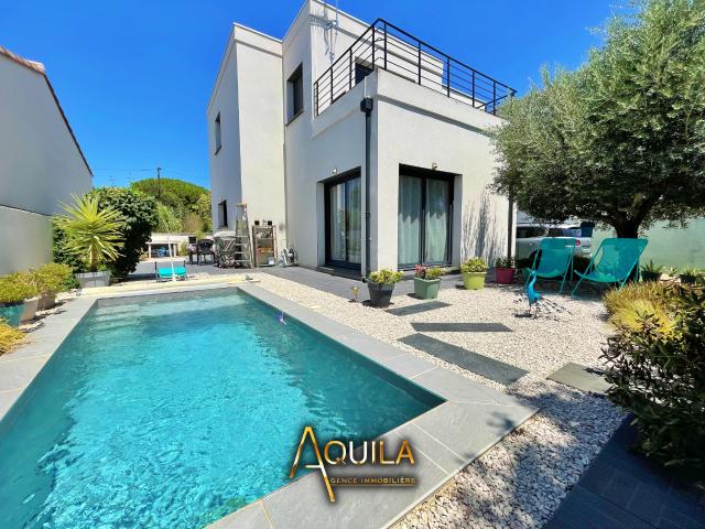 Villa 4 chambres avec piscine sans vis à vis