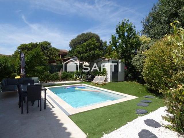 Villa 4 chambres, garage, piscine sans vis à vis