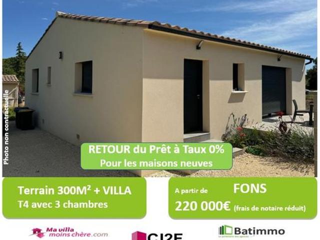 Villa 4 pièces 80 m²