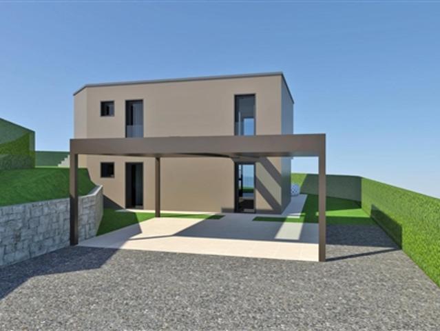 Villa 4.5 locali nuova costruzione, vista lago con piscina, Dino Sonvico