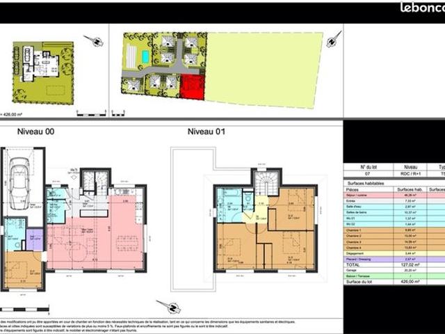 Villa 5 pièces 127 m²
