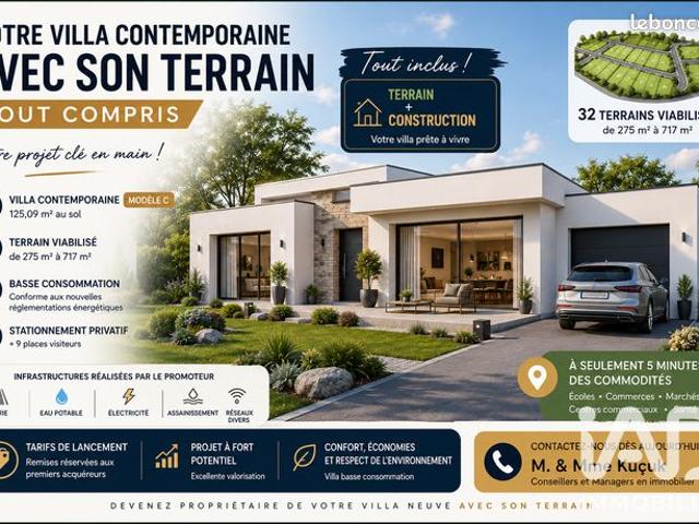 Villa 6 pièces 125 m²