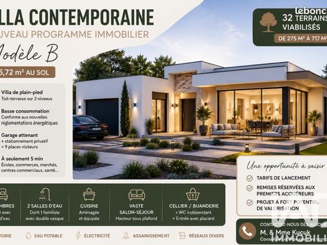 Villa 6 pièces 136 m²