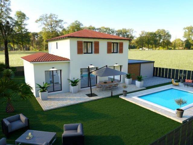 villa 125 m2 avec 4 chambres sur parcelle de 1200 m2