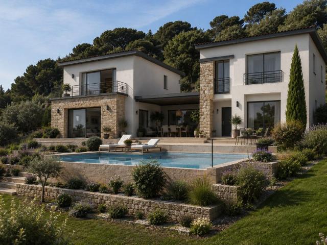 Villa 140 m2 terrain 1033 m2 Vue dégagée