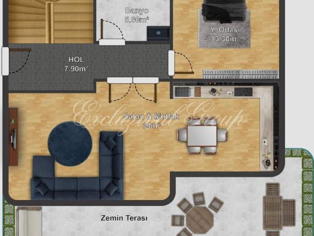 Villa 1+ Didim, Aydın, Türkiye 224785