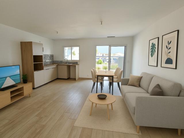 Villa 2 faces neuve de type 4 avec terrasse, jardin et garage