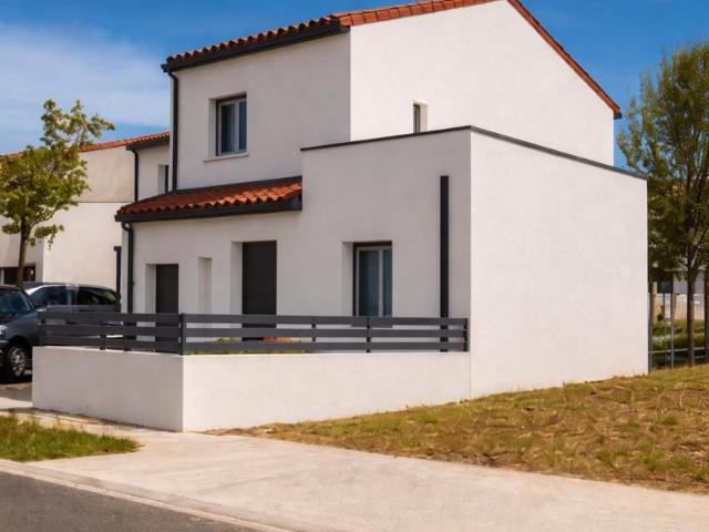 Villa 2 faces avec garage et jardin