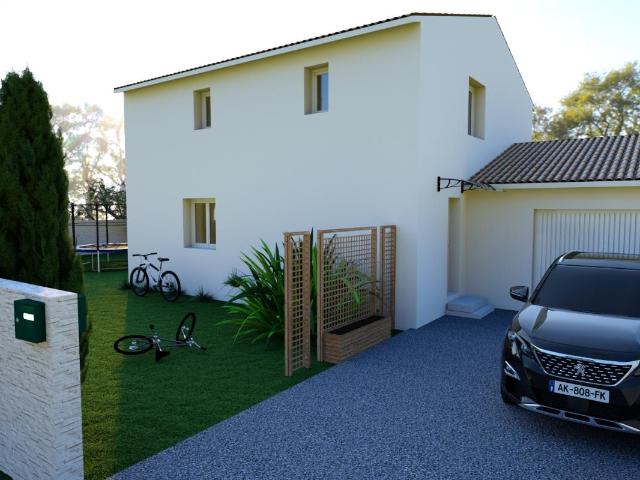 Villa 3 chmabres avec garage dans le centre de Castelnau le Lez