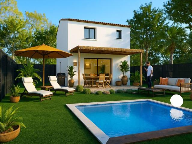 Villa T4 avec terrain à COMBAILLAUX 34