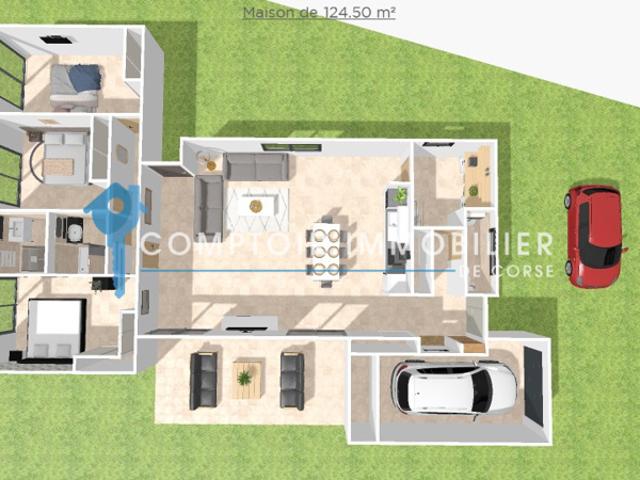 Villa T4 neuve et baignée de lumière