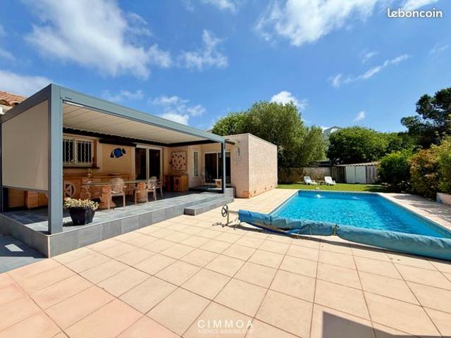 Villa T4 plain pied avec piscine et garage à Balaruc les Bains