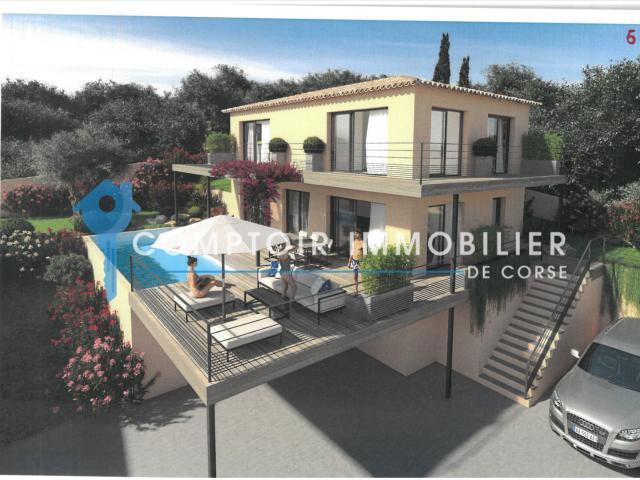 Villa T5 vue mer avec piscine Sari Solenzara