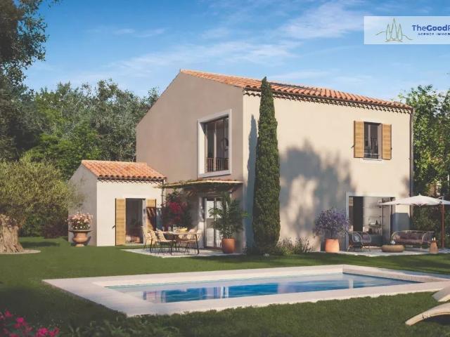Villa T5 d'exception à Ventabren avec jardin, piscine et garage
