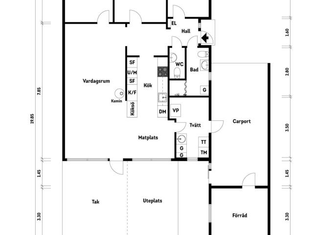 Villa till salu i Vallda Lekplatsvägen 5 | Länsförsäkringar Fastighetsförmedling