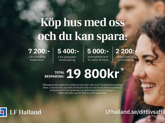 Villa till salu i Kungsbacka Lommabackevägen 21 | Länsförsäkringar Fastighetsförmedling