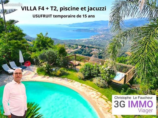 Villa vue mer avec piscine et jacuzzi | Côte Ouest Corse | Nue propriété